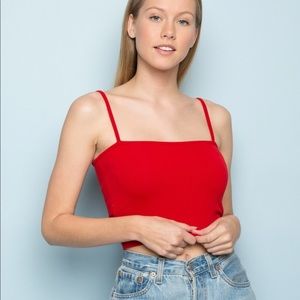 Brandy Melville Red Faye Tank Top
